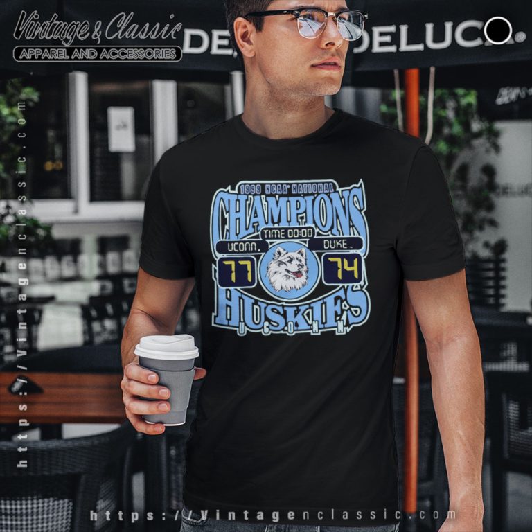 Uconn Huskies Duke Shirt 1999 Ncaa National Champs T Shirt Uconn Huskies Duke Shirt 1999 Ncaa National Champs T Shirt