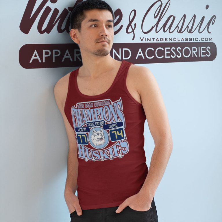 Uconn Huskies Duke Shirt 1999 Ncaa National Champs Tank Top Racerback Uconn Huskies Duke Shirt 1999 Ncaa National Champs Tank Top Racerback