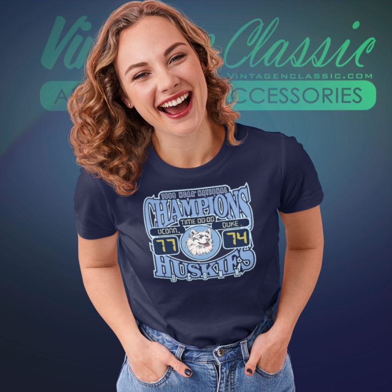 Uconn Huskies Duke Shirt 1999 Ncaa National Champs Women T Shirt Uconn Huskies Duke Shirt 1999 Ncaa National Champs Women T Shirt