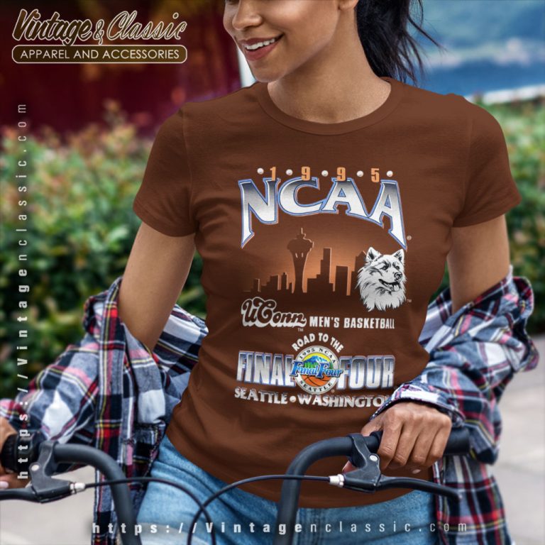 Uconn Huskies Shirt 1995 Final Four Basketball Women T Shirt Uconn Huskies Shirt 1995 Final Four Basketball Women T Shirt