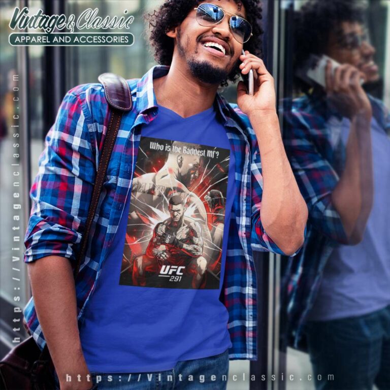 Ufc 291 Artist Series Who Is The Baddest Mf V Neck TShirt Ufc 291 Artist Series Who Is The Baddest Mf V Neck TShirt