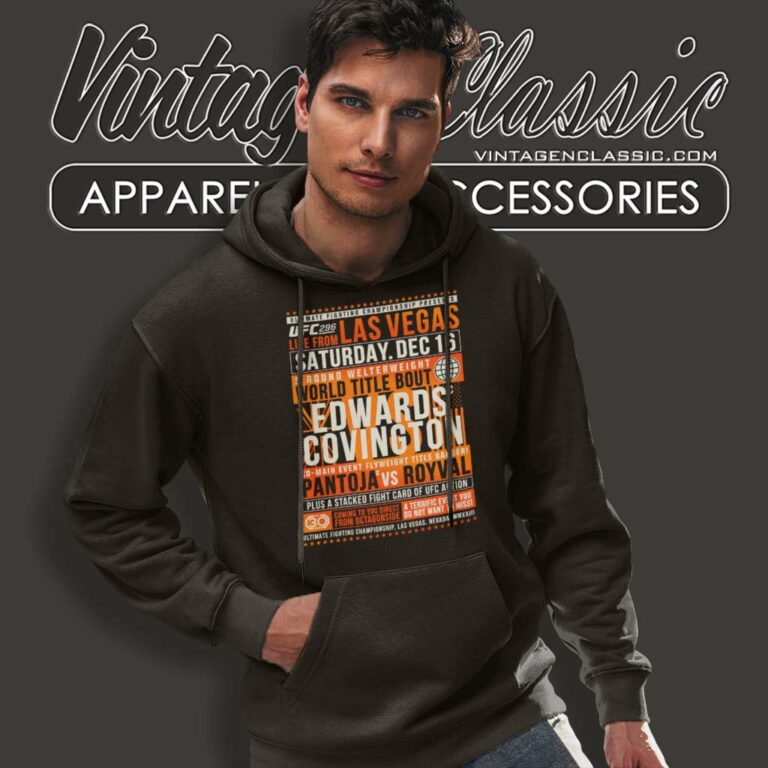 Ufc 296 Matchup Las Vegas Live From Saturday Hoodie Ufc 296 Matchup Las Vegas Live From Saturday Hoodie