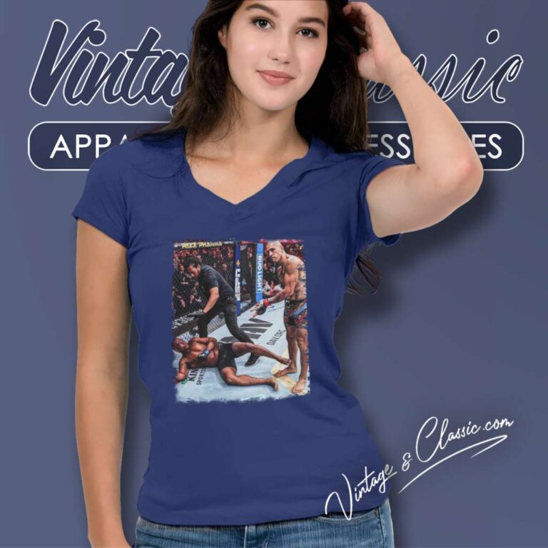 Ufc Alex Pereira Knocks Out Jamahal Hill V Neck TShirt Ufc Alex Pereira Knocks Out Jamahal Hill V Neck TShirt