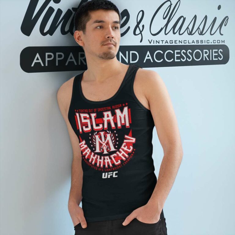 Ufc Islam Makhachev Shirt Tank Top Racerback Ufc Islam Makhachev Shirt Tank Top Racerback