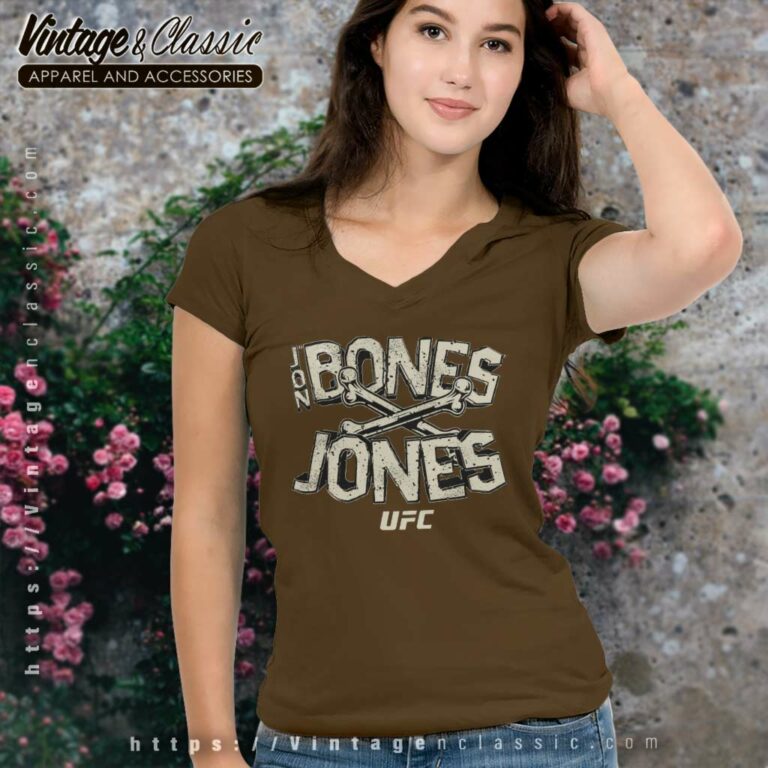 Ufc Jon Jones Bones Shirt V Neck TShirt Ufc Jon Jones Bones Shirt V Neck TShirt