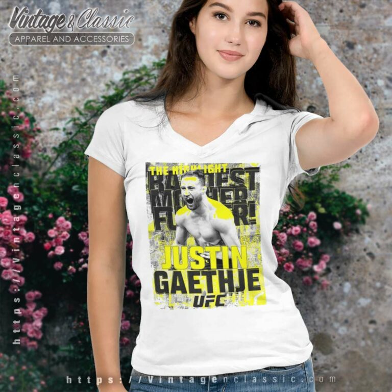 Ufc Justin Gaethje Ufc 291 Bmf Champ V Neck TShirt Ufc Justin Gaethje Ufc 291 Bmf Champ V Neck TShirt