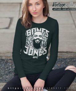 Ufc Light Heavyweight Jon Jones Bones Long Sleeve Tee