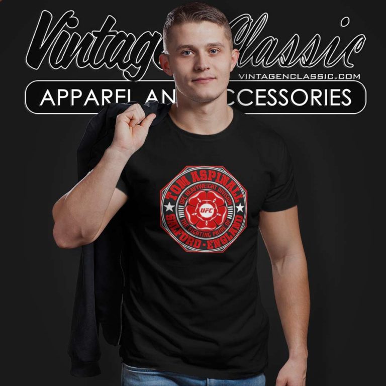 Ufc Tom Aspinall Rose Crest T Shirt Ufc Tom Aspinall Rose Crest T Shirt
