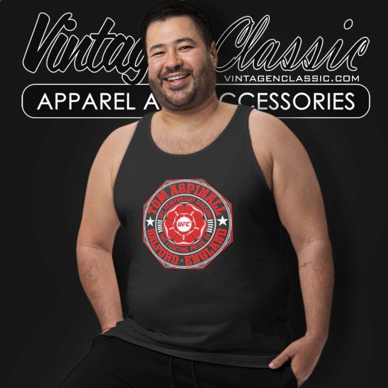 Ufc Tom Aspinall Rose Crest Tank Top Racerback Ufc Tom Aspinall Rose Crest Tank Top Racerback
