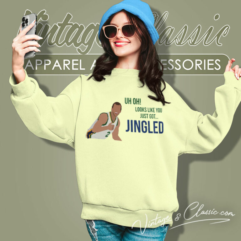 Uh Oh Looks Like You Just Got Jingled Utah Jazz Sweatshirt Uh Oh Looks Like You Just Got Jingled Utah Jazz Sweatshirt