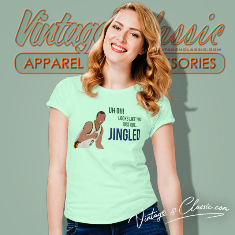 Uh Oh Looks Like You Just Got Jingled Utah Jazz Women T Shirt Uh Oh Looks Like You Just Got Jingled Utah Jazz Women T Shirt