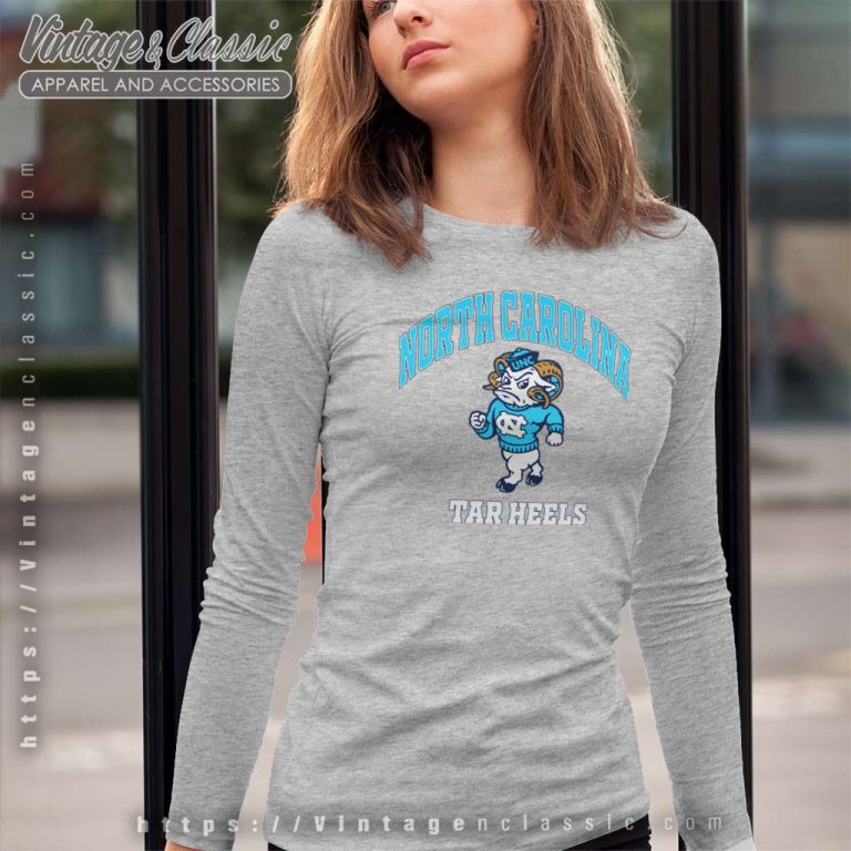 Unc Tar Heels Mascot Logo Long Sleeve Tee Unc Tar Heels Mascot Logo Long Sleeve Tee