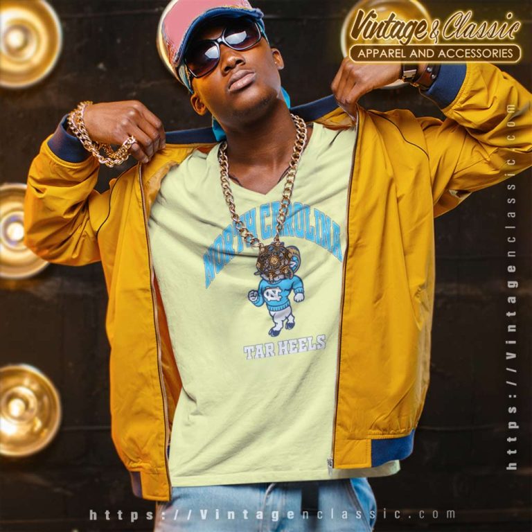 Unc Tar Heels Mascot Logo V Neck TShirt Unc Tar Heels Mascot Logo V Neck TShirt