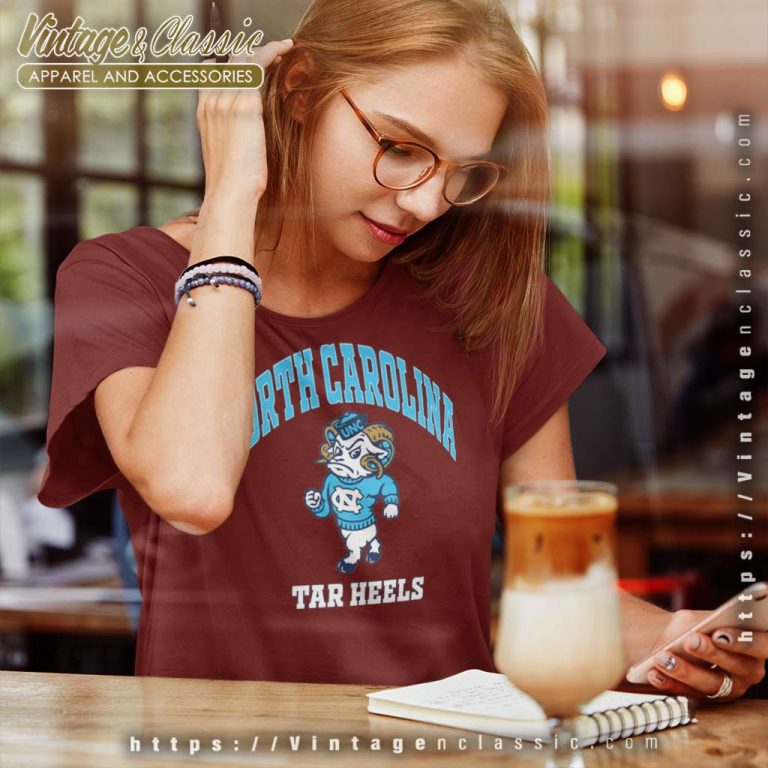 Unc Tar Heels Mascot Logo Women TShirt Unc Tar Heels Mascot Logo Women TShirt