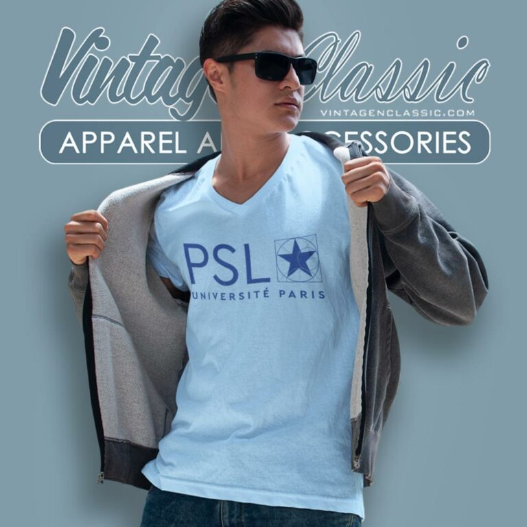 Universite Psl Shirt Paris Sciences And Lettres V Neck TShirt Universite Psl Shirt Paris Sciences And Lettres V Neck TShirt