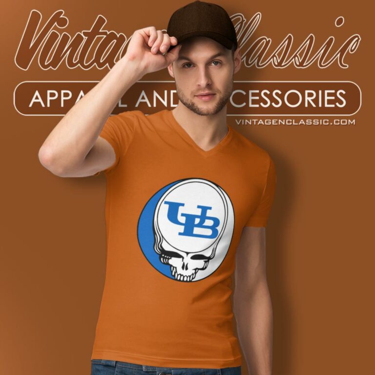 University At Buffalo Grateful Dead Steal Your Face V Neck TShirt University At Buffalo Grateful Dead Steal Your Face V Neck TShirt