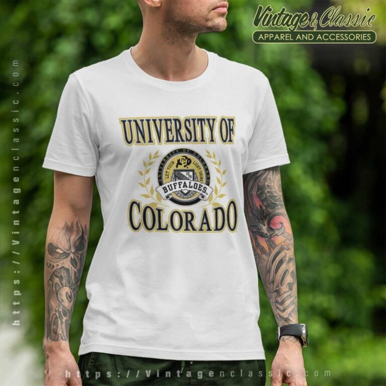 University Colorado Buffaloes Laurels Officially Licensed T Shirt University Colorado Buffaloes Laurels Officially Licensed T Shirt