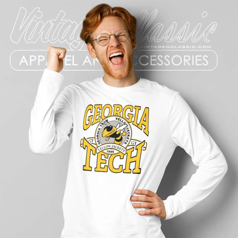 University Football Shirt Georgia Tech Yellow Jackets Long Sleeve Tee University Football Shirt Georgia Tech Yellow Jackets Long Sleeve Tee