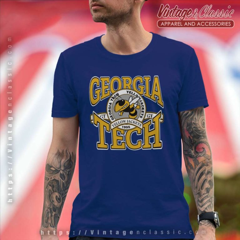 University Football Shirt Georgia Tech Yellow Jackets T Shirt University Football Shirt Georgia Tech Yellow Jackets T Shirt