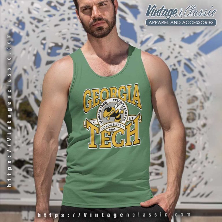 University Football Shirt Georgia Tech Yellow Jackets Tank Top Racerback University Football Shirt Georgia Tech Yellow Jackets Tank Top Racerback