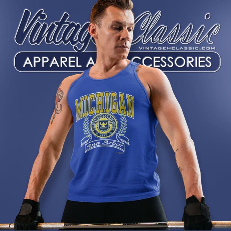 University Michigan Ann Arbor Tank Top Racerback University Michigan Ann Arbor Tank Top Racerback
