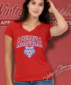 University Of Arizona Wildcats V Neck TShirt
