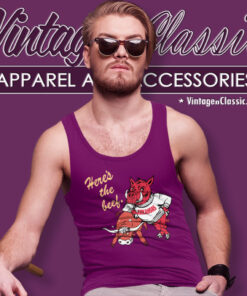 University Of Arkansas Here The Beef Tank Top Racerback