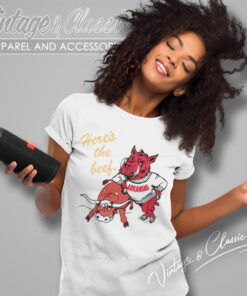 University Of Arkansas Here The Beef Women T Shirt