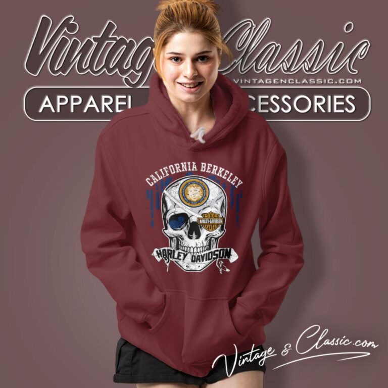 University Of California Berkeley Harley Davidson Skull Hoodie University Of California Berkeley Harley Davidson Skull Hoodie