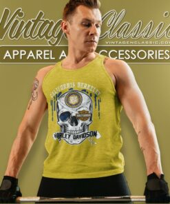 University Of California Berkeley Harley Davidson Skull Tank Top Racerback