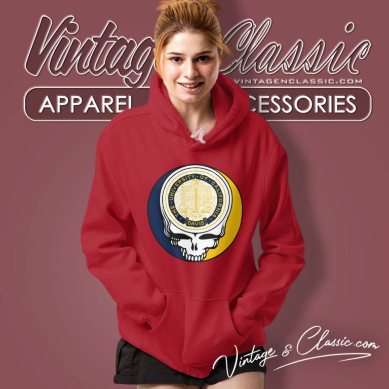 University Of California Davis Grateful Dead Steal Your Face Hoodie University Of California Davis Grateful Dead Steal Your Face Hoodie