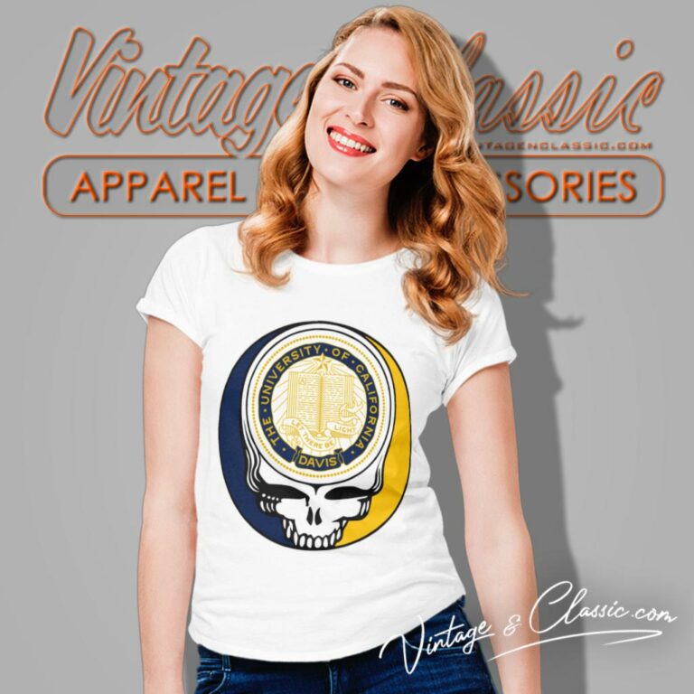 University Of California Davis Grateful Dead Steal Your Face Women T Shirt University Of California Davis Grateful Dead Steal Your Face Women T Shirt