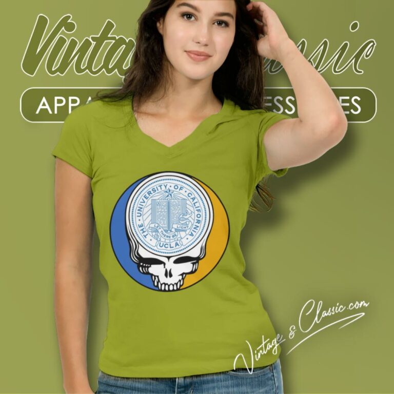 University Of California Los Angeles Grateful Dead Steal Your Face V Neck TShirt University Of California Los Angeles Grateful Dead Steal Your Face V Neck TShirt