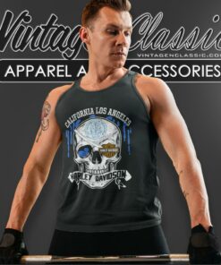 University Of California Los Angeles Harley Davidson Skull Shirt 4 University Of California Los Angeles Harley Davidson Skull Tank Top Racerback