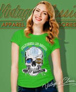 University Of California Los Angeles Harley Davidson Skull Shirt 6 University Of California Los Angeles Harley Davidson Skull Women T Shirt