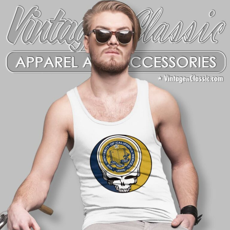 University Of California Merced Grateful Dead Steal Your Face Tank Top Racerback University Of California Merced Grateful Dead Steal Your Face Tank Top Racerback