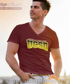 University Of California San Diego Ucsd V Neck TShirt