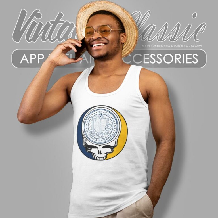 University Of California Santa Barbara Grateful Dead Steal Your Face Tank Top Racerback University Of California Santa Barbara Grateful Dead Steal Your Face Tank Top Racerback