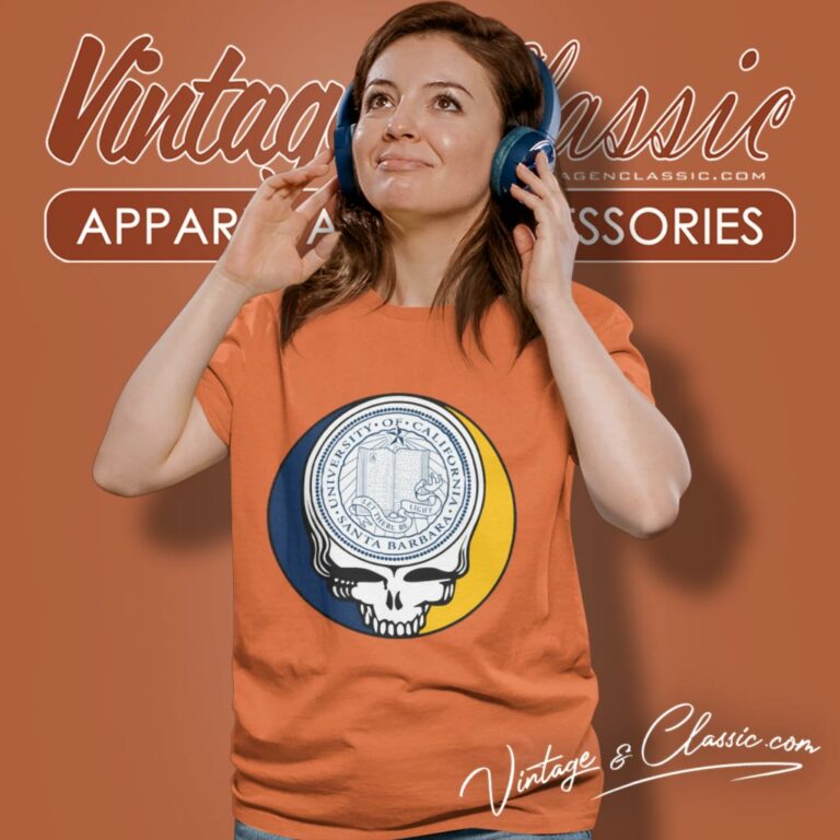 University Of California Santa Barbara Grateful Dead Steal Your Face Women T Shirt University Of California Santa Barbara Grateful Dead Steal Your Face Women T Shirt