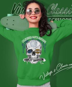 University Of California Santa Barbara Harley Davidson Skull Sweatshirt