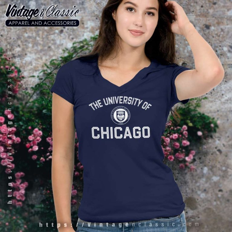 University Of Chicago V Neck TShirt University Of Chicago V Neck TShirt