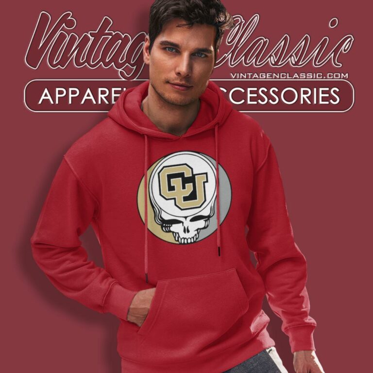 University Of Colorado Boulder Grateful Dead Steal Your Face Hoodie University Of Colorado Boulder Grateful Dead Steal Your Face Hoodie
