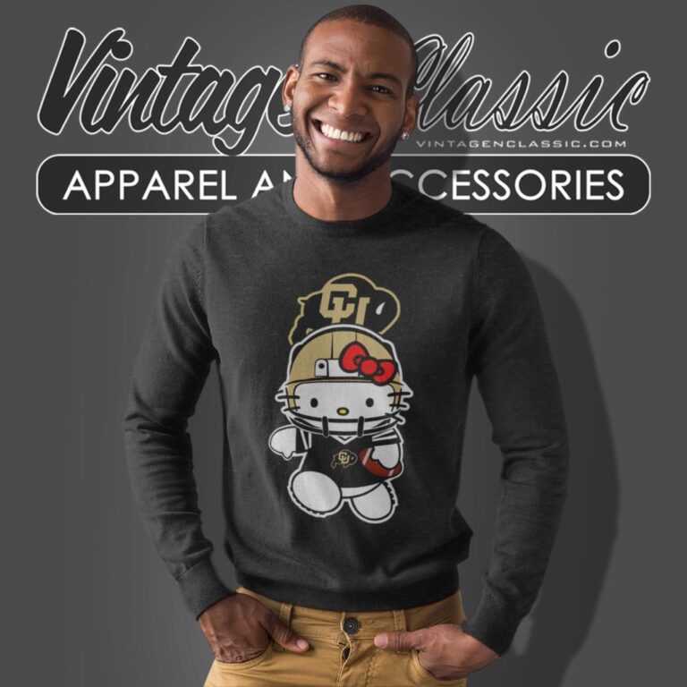University Of Colorado Buffaloes Hello Kitty Sweatshirt University Of Colorado Buffaloes Hello Kitty Sweatshirt
