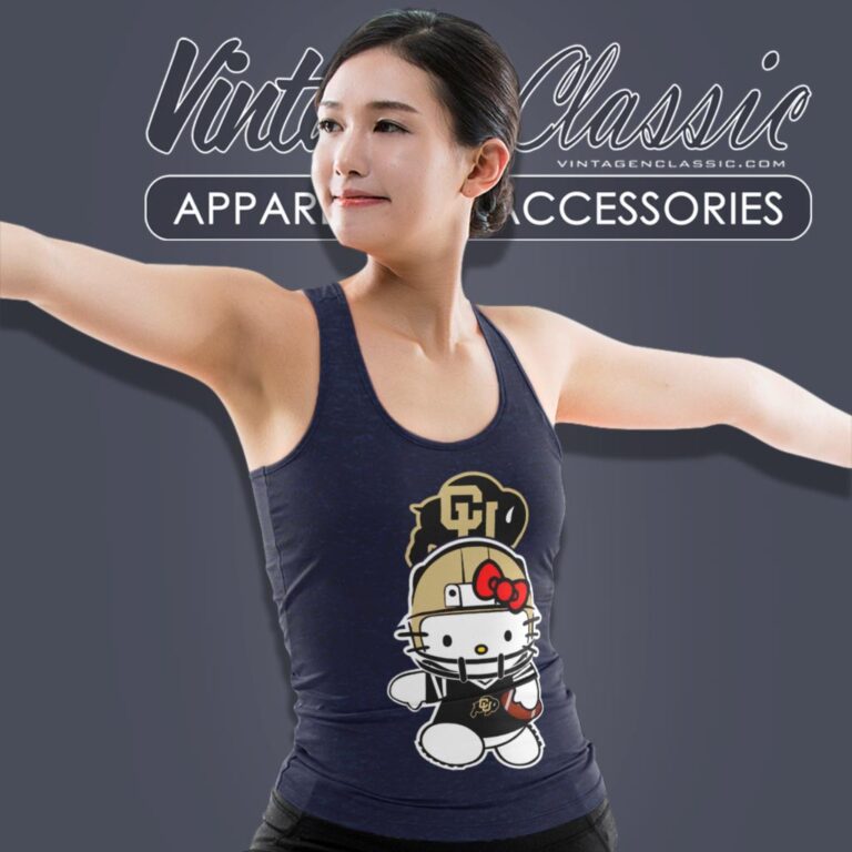 University Of Colorado Buffaloes Hello Kitty Tank Top Racerback University Of Colorado Buffaloes Hello Kitty Tank Top Racerback