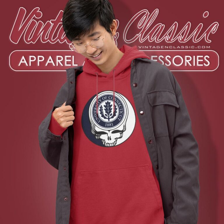 University Of Connecticut Grateful Dead Steal Your Face Hoodie University Of Connecticut Grateful Dead Steal Your Face Hoodie