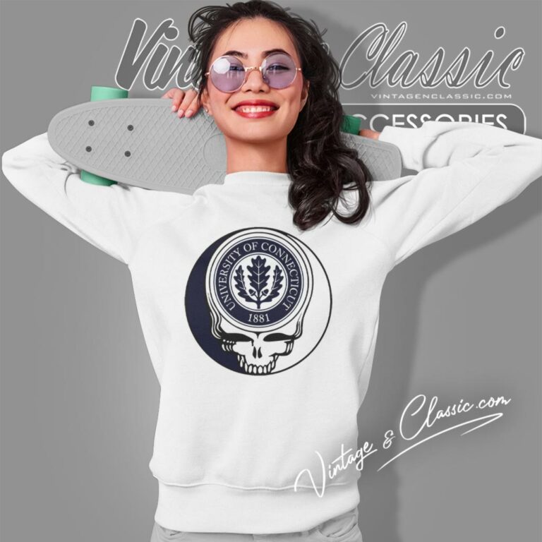 University Of Connecticut Grateful Dead Steal Your Face Sweatshirt University Of Connecticut Grateful Dead Steal Your Face Sweatshirt