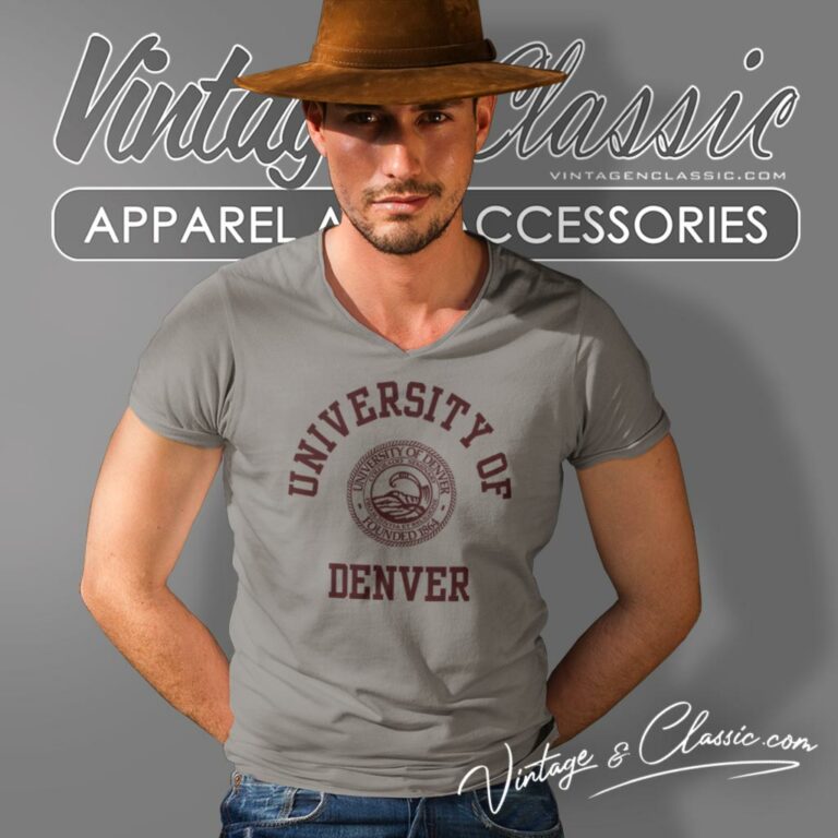 University Of Denver V Neck TShirt University Of Denver V Neck TShirt