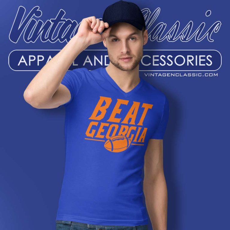 University Of Florida Beat Georgia Football V Neck TShirt University Of Florida Beat Georgia Football V Neck TShirt