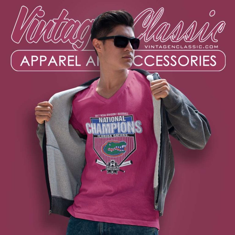 University Of Florida Gators Baseball V Neck TShirt University Of Florida Gators Baseball V Neck TShirt