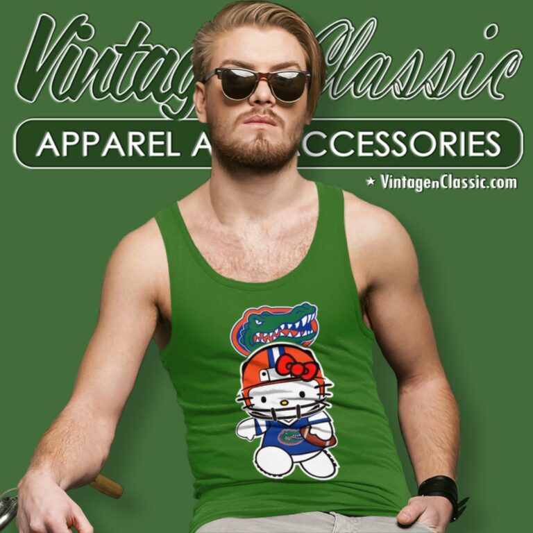 University Of Florida Gators Hello Kitty Tank Top Racerback University Of Florida Gators Hello Kitty Tank Top Racerback